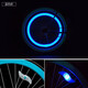 Fahrradnacht Reitlichter farbenfrohe blinkende Weidenblätter heiße Räder Kinderfahrrad Reifenleuchten Dekoration Mountainbike -Accessoires [Weidenblätter Schärfleuchten] 4 Stücke
