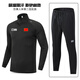 Qiyuemang Sports Long Fitness Ropa de fitness Otoño e invierno Traje de atletismo al aire libre Traje de traje de atletismo al aire libre Hombres y mujeres Sports Sports Traje de entrenamiento de carrera seca rápida 9863 Ash (hombres y mujeres) CHN Set XS