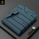 Paisenlong high-end men's clothing brand POLO shirt men's lapel summer new style youth and middle-aged business casual striped short-sleeved T-shirt 6193-Military green 48 M