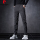 Pierre Cardin Autumn Casual Pants Men sueltos Sports Sports Sports 2025 Primavera y otoño NUEVA MARCHA TRENDIA NEGRO Pantalones Men 653 Negro 28