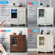 Tea Bar-Maschine, vollautomatischer Wasserspender, Untergrüßung Massivholz Europäischer Schrank, intelligente leichte Luxus-Tee-Bar integrierter Schrank, europäischer warmer Stil 9902/Eis warm 902 Warm warm
