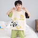 Nouveau pyjamas de style d'été pyjamas à manches courtes en coton pur nezha pyjamas boys de taille moyenne, gros, petits garçons à la maison t-694 # Nezha taille moyenne 14 tailles (hauteur recommandée 123-133)