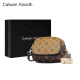 CALWAN KEODH official website bag women's bag spring and summer small bag crossbody bag women's high-end small round bag birthday gift for girlfriend wife [coffee] light luxury fashion contrast printing bag practical and heart-wrenching girl girlfriend