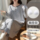 
Catman Spring, Autumn, Winter 2025 new long-sleeved women's nightgowns, pajamas with chest pads, can be worn outside home clothes 16857 without chest pads (recommended weight 80-100 Jin [Jin equals 0.5 kg]) M