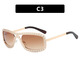 Ke Dun oval diamond plated sunglasses large frame personalized party sunglasses European and American fashion vacation trend women's sunglasses gold frame full gray as picture