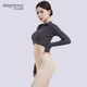 Osmana and Guan Xiaotong's same style Qiao Master tummy control butt lifting pants, lightweight mid-waist short postpartum tummy control and body shaping pants, black XL (100-110Jin Jin is equal to 0.5kg)