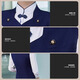 
Beiluo high-end hotel front desk waiter vest work clothes customized female employee reception vest set printed pattern logo [single shirt] XTZYZ-6628 long-sleeved women's style L