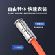EXSN 304 stainless steel pneumatic quick-plug straight connector PU-4/6/8/10 air pipe quick docking high-pressure metal connector PU-10