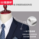 Hengyuanxiang Suit Men's Business Traje formal de estilo coreano Traje Slim Profito de novia Dos botones Traje azul azul marino + pantalones + camisa + chaleco + 2xl 185 peso 155-170Jin [Jin equivale a 0.5 kg]