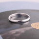 Qi Xiaomi pure S999 pure silver ring women's open ring men's vegetarian ring index finger ring tail ring jewelry birthday gift for girlfriend 999 pure silver minimalist plain ring - women's model