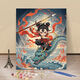 自油自画哪吒2之魔童闹海数字油画diy手工填色治愈高颜值卡通房间装饰画 Z-728 60*75内框+笔颜料+挂钩(无边框)