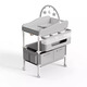 DearVader Windel Tisch Babypflege Tisch tragbares Multifunktionsfaltbares Badebadwindelwindelwechsler Touch Tisch Deluxe Spielzeugmodell - Hellgrau