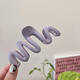 SAHANE Zuoyu's new cream-colored wavy line clip dopamine irregular hair clip simple design hair shark clip dopamine wave clip random one