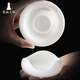 Yipingongfang white porcelain tea leaking tea filter tea separator filter tea filter fair cup tea separator tea artifact tea set hundred hole model mutton fat jade porcelain rock fragrance filter set