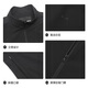 Lilan Silk Cupro Jacket Men's Jacket Spring 25 New Elastic Easy-Care Business Commuting Stand Collar Men's Jacket Black (G5CFY7012Y) XL 175/92A