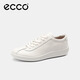ECCO Herren Casual Schuhe bequeme Schnüre-up-Freizeitschuhe weiche und coole Nullpunkt-Herrenschuhe Serie 537764 Weiß 42