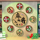 Chess and card room decoration painting Mahjong Hall Bird Room Private Room Cultural Background Wall Sticker Chess and Art Room Poster Decoration Supplies QT4837 Chess and Card Room Model 5 Small 10mm Snow Crystal Panel [Strong Three-dimensional] Unique