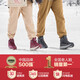 Zulijian elderly shoes winter plus velvet graphene warm shoes 2393203J burgundy-women 37