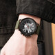Shinuoke Men's Quartz Watch Sports Retro Creative Niche Dial Trendy Belt Alloy Student Watch 6172 Retro Green