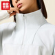 Super Anta wasserresistente Sportjacke für Frauen im Herbst windprofessionellen und warmen Casual Sports Jacke Top 162537602u Gras weiß grau-1 s/Frauen 160