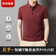 劲霸品牌男装短袖t恤桑蚕丝夏季休闲翻领男士Polo衫 【黑色】 699 L 175/92A