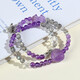 Natural Amethyst Love Armband graues Mondlicht Doppelkreis weißer Kristall Citrin Armband Anhänger Chinesisches Valentinstag Geschenk Z1392 Amethyst Grey Moonlight Doppelkreis [mit Zertifikat