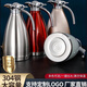 304 Edelstahl-Thermoskund-Vakuum-Thermosflasche Haushalt Thermosflasche große Kapazität Isolation Kessel Thermoskapsel 201 gewöhnliche Isolierung [4-6 Stunden] 2000ml Streamer Silber