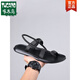 Woodpecker Sandals for men in summer 2025 new style of personalized fashion versatile beach shoes soft sole anti-odor trendy internet celebrity sandals black 9866 38