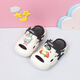 Belle Stitching Girls 'Hole Schuhe Sommer 2025 New Children's Cartoon süße Strandschuhe Kleine und mittelgroße Mädchen scheiße Sandalen weiß und blau 34 -35