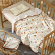 
Hao'e Baby summer cool quilt, newborn children's Doudou blanket for babies' special kindergarten air conditioning spring and autumn pure cotton cover blanket and quilt, baby Doudou blanket [Little Bear-100*100cm]