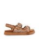 STEVE MADDEN Girls Set Flat Sandals Cognac Multiple Colors 3 Kids