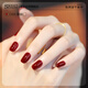 SweetCoolDou Non-Tearable Oily Nail Polish No Bake Quick Drying Drunken Red 12ml Burgundy Cherry Red Manicure CD038