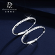 Duozun pt950 genuine platinum earrings for women with glittering platinum glittering earrings new Chinese Valentine's Day gift glittering earrings 6.12g (pair)