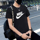 Nike (Nike) G Sports-Anzug Herren-Zweiteiler-Set-Buchstaben Großkörnig reines Baumwoll-Kurzarm-T-Shirt-Lauf- und Fitness-Training Schnellrockener Shorts DX1986-010+DV9858-010 S