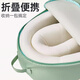 
In-law crib mid-bed newborn anti-spray and sleeping anti-pressure movable portable baby bionic bed blue supreme version (exclusive gift pack + mommy bag)