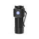 High-bright three-wick three-eyed monster outdoor strong light LED flashlight rechargeable portable mini flashlight low price on the entire network 250 mAh ABS high-brightness model
