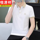 
Hengyuanxiang 2025 summer men's short-sleeved T-shirt with neckline trendy lapel POLO shirt casual simple and versatile half-sleeved QY719 brown red M Suggestion: 100-120Jin [Jin equals 0.5 kg]