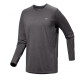 Archaeopteryx Cormac ls Protección solar para hombres seca rápida y transpirable Camiseta de manga larga X9719 Black Gris Negro Heather X00000971 S