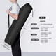 Er Jiagong Yoga Matten Aufbewahrungstasche Aufbewahrung Beutel großer Kapazität Frauen Fitness Foam Roll Deckbeutel Canvas Doppel Yogamatte Rucksack Schwarzer Durchmesser 18*High 80cm Riemen