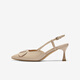 Les 25 meilleurs sandales féminines à bout pointu de la mode de la mode d'été F6031BH5 Pink 37