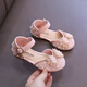 Children are comfortable no matter what they wear. Girls Sandals 2024 New Summer Medium and Big Children Soft Soled Baby Princess Shoes Beige 29 Inner Length 17.8cm