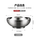 美厨（MAXCOOK）大汤碗面碗 316L不锈钢双层防烫泡面碗沙拉冷面碗家用加厚防摔 22cm MCWA9898