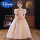 迪士尼（DISNEY）女童礼服裙轻奢小众高端花童婚礼女孩主持人儿童蓬蓬裙高端公主裙 F48香槟色短·袖长裙 110 cm