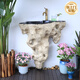Yushixuan courtyard outdoor washbasin garden B&B washbasin courtyard terrace wall-mounted integrated washbasin outdoor imitation stone Yingshan washbasin + mop pool (with faucet)