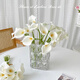 Pu Calla Lily Simulierte Blumenbraut Halten Blumen Hochzeitsfotografie Ornamente Home Dekoration Simulation Blumen Geschenkband 20 weiße Calla Lilie