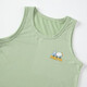 
Boys vest sleeveless 2025 summer new children's tops, small and medium-sized children's versatile bottoming cartoon printed T-shirt Green car HT 150 CM