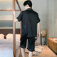 莫代尔2025新款冰.丝睡衣男士夏季天薄款短袖青少年宽松可外穿家居服套 凉感冰丝G723 L (建议身高170左右，体重100-