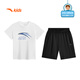 Anta Children's Set Boys Summer 2025 Sports secs rapides ensembles de t-shirts à manches courtes pour petits enfants A52527716