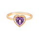 Xie Ruilin (TSL) 18K gold ring geometric charm crystal series semi-precious stone ring 63894-63896 63896 (No. 13)