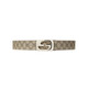 Gucci men's belt fashion double-sided cut-out men's belt [authentic] [gift] Coffee 245861 KGDHN 9767 105